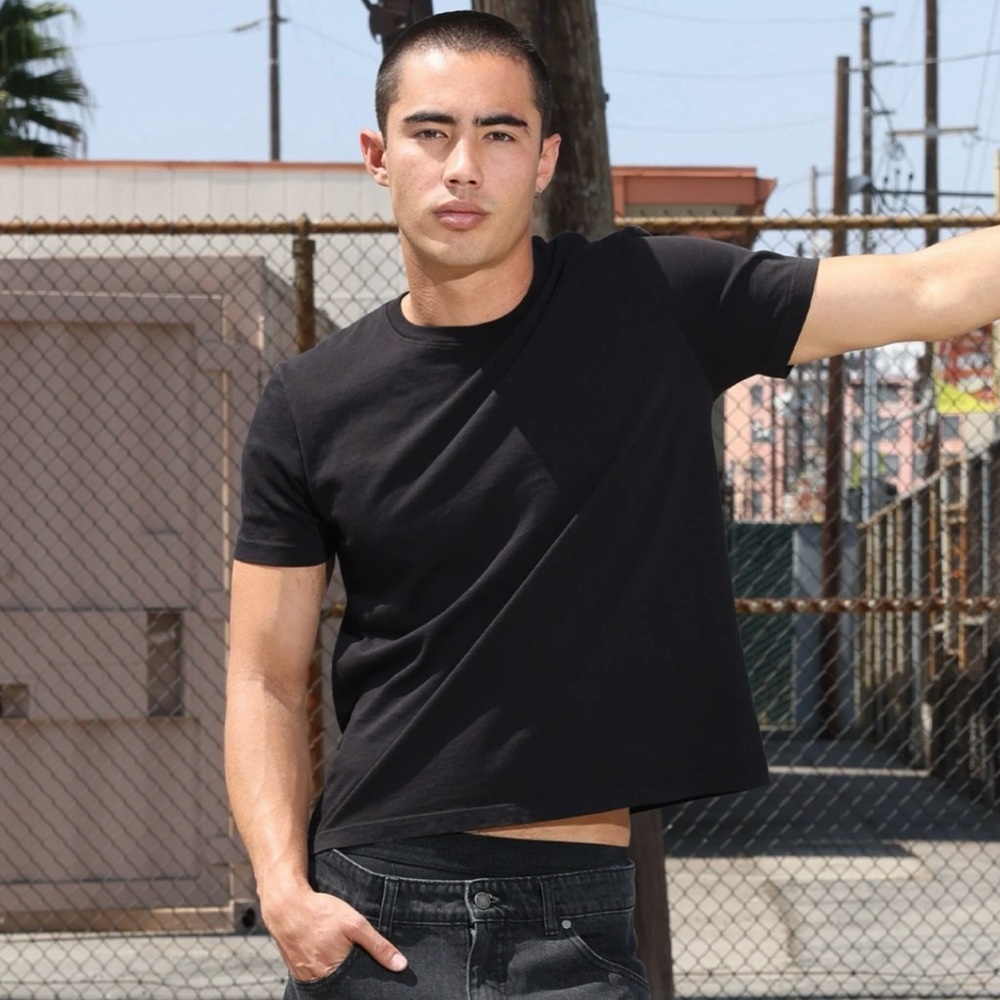 Pool House New York Los Feliz Crop Muscle T Shirt